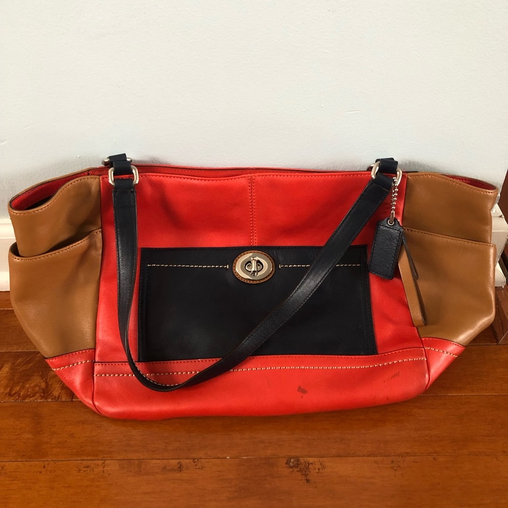 Coach multicolor shoulder bag